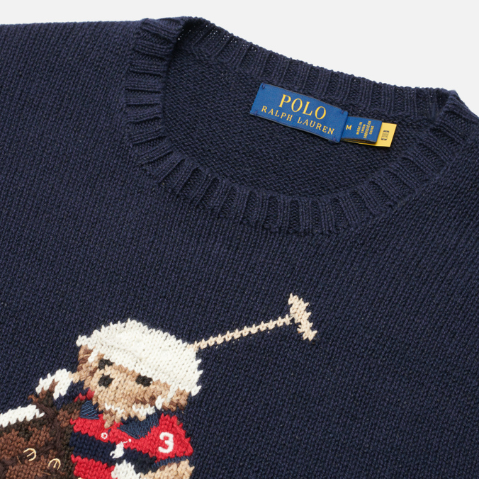 Мужской свитер Polo Ralph Lauren, цвет синий, размер M 710-834685-001 Player Bear Polo - фото 2