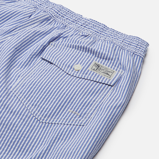 Мужские шорты Polo Ralph Lauren Traveller Swimming Trunk Seersucker Cruise Royal/Seersucker