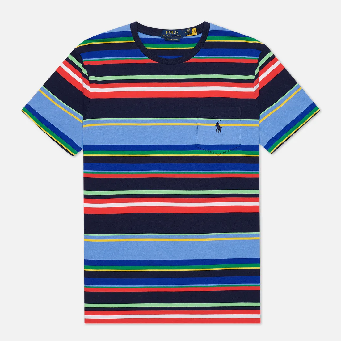 Polo Ralph Lauren Мужская футболка Custom Slim Fit Striped