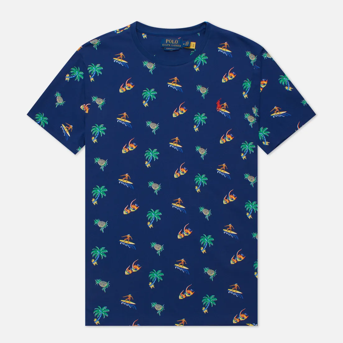 Polo Ralph Lauren Мужская футболка Tropical Surfer Custom Slim Fit