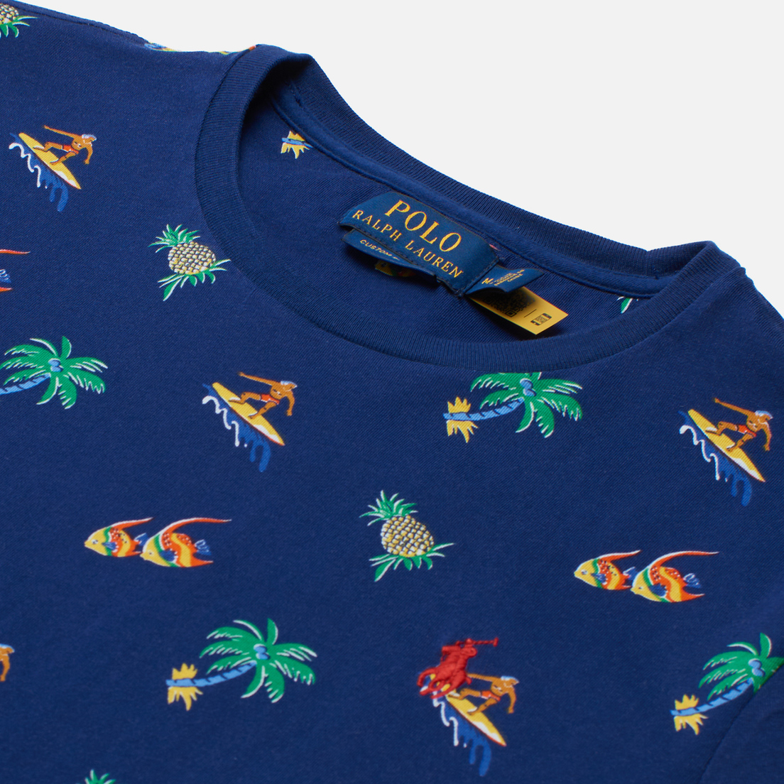 Polo Ralph Lauren Мужская футболка Tropical Surfer Custom Slim Fit