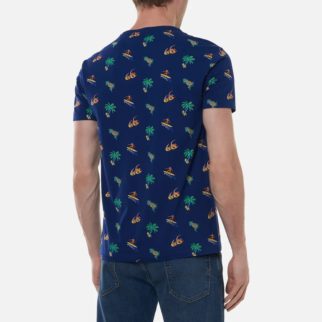 Polo Ralph Lauren Мужская футболка Tropical Surfer Custom Slim Fit