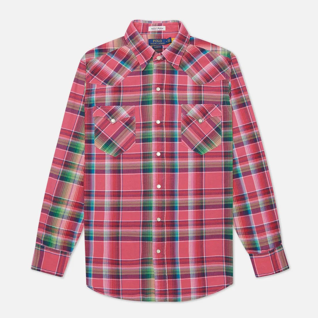Polo Ralph Lauren Мужская рубашка Classic Fit Madras Western
