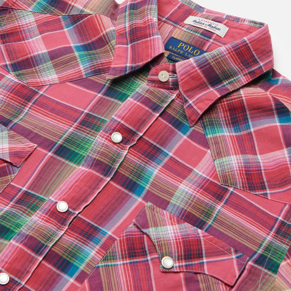 Polo Ralph Lauren Мужская рубашка Classic Fit Madras Western