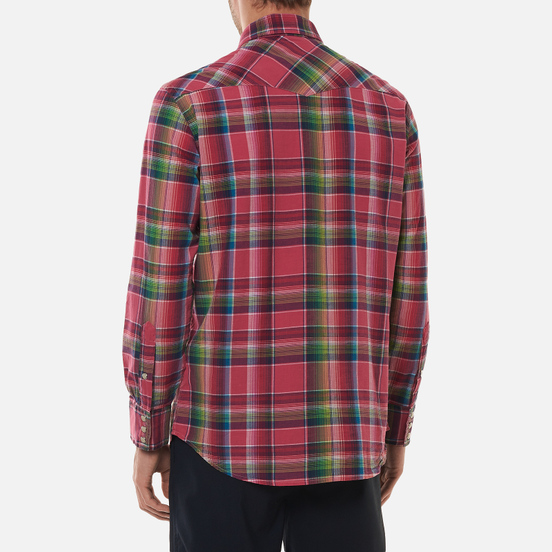 Мужская рубашка Polo Ralph Lauren Classic Fit Madras Western Pink/Blue