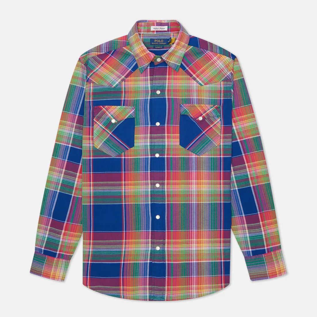 Polo Ralph Lauren Мужская рубашка Classic Fit Madras Western