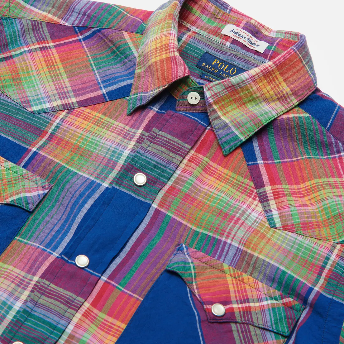 Polo Ralph Lauren Мужская рубашка Classic Fit Madras Western