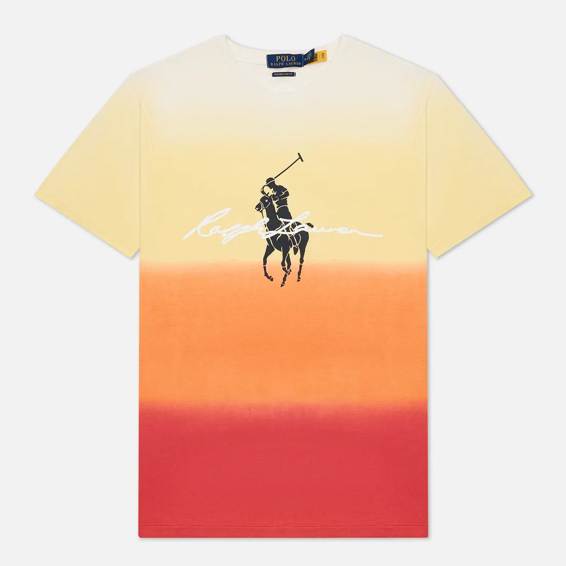 Polo Ralph Lauren Мужская футболка Custom Slim Fit Dip-Dyed Graphic