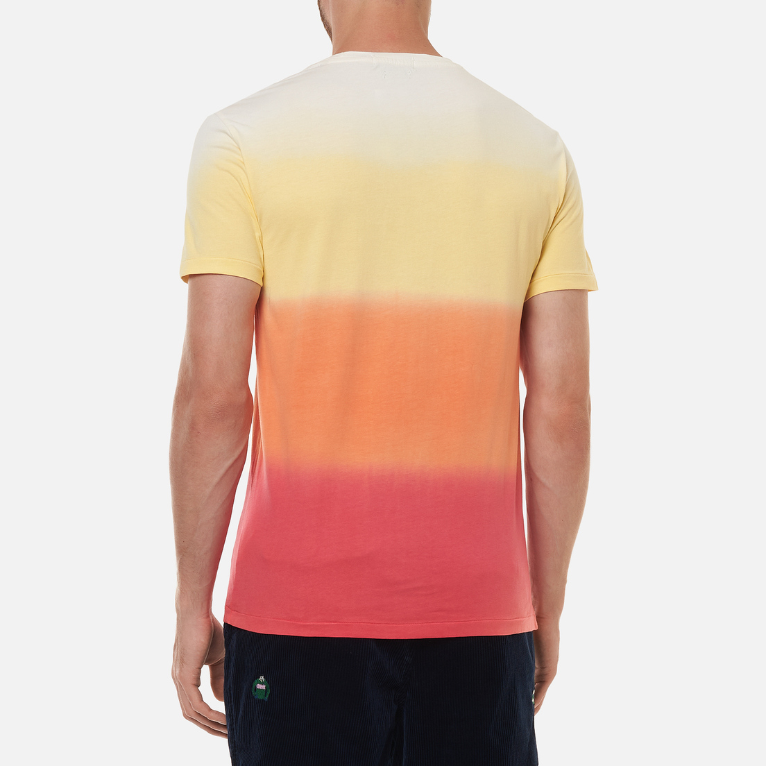 Polo Ralph Lauren Мужская футболка Custom Slim Fit Dip-Dyed Graphic