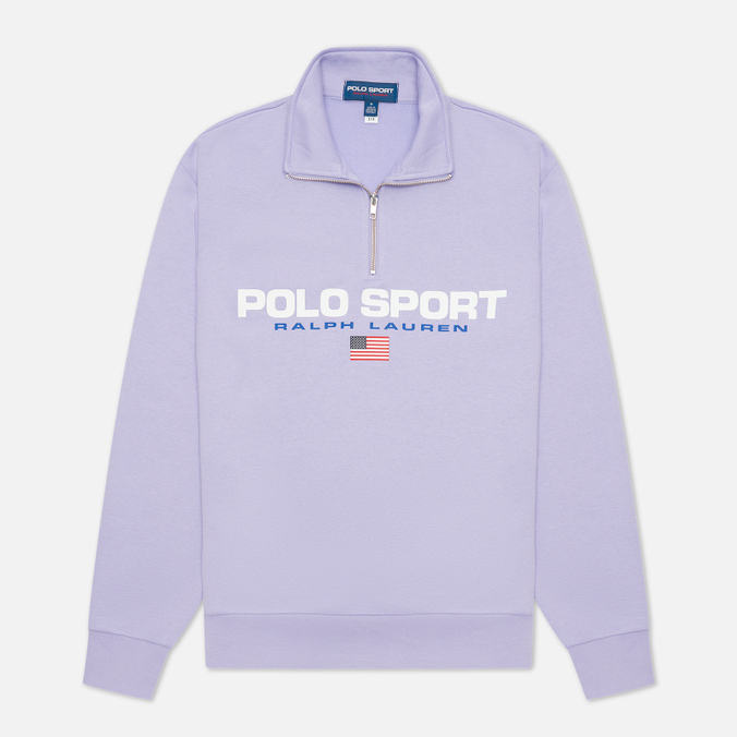 Мужская толстовка Polo Ralph Lauren, цвет фиолетовый, размер S 710-835766-009 Polo Sport Fleece Half-Zip - фото 1