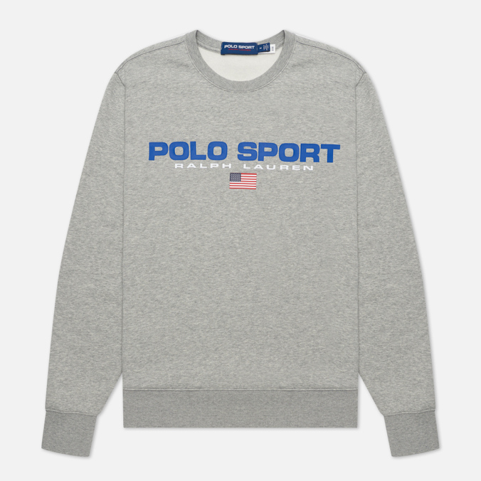 Мужская толстовка Polo Ralph Lauren, цвет серый, размер XL 710-835770-003 Polo Sport Fleece Crew Neck - фото 1