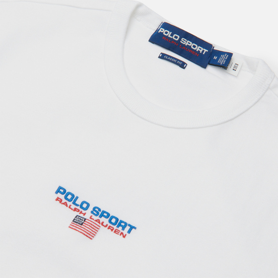 Мужская футболка Polo Ralph Lauren Polo Sport Heavyweight Jersey White