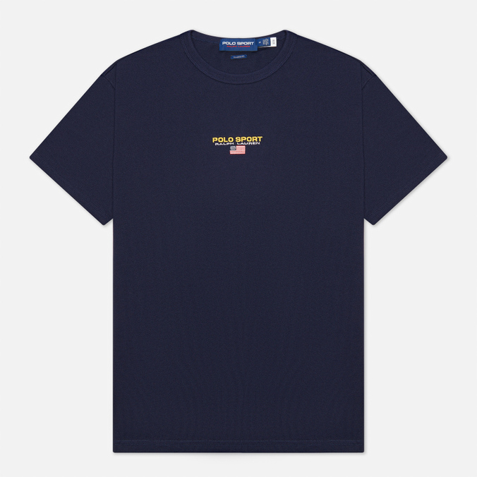 Мужская футболка Polo Ralph Lauren, цвет синий, размер S 710-836755-005 Polo Sport Heavyweight Jersey - фото 1
