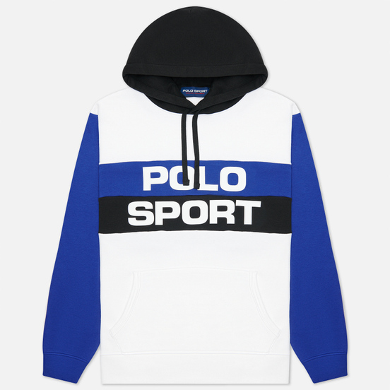 Мужская толстовка Polo Ralph Lauren Polo Sport Colour-Blocked Fleece Hoodie White/Multi
