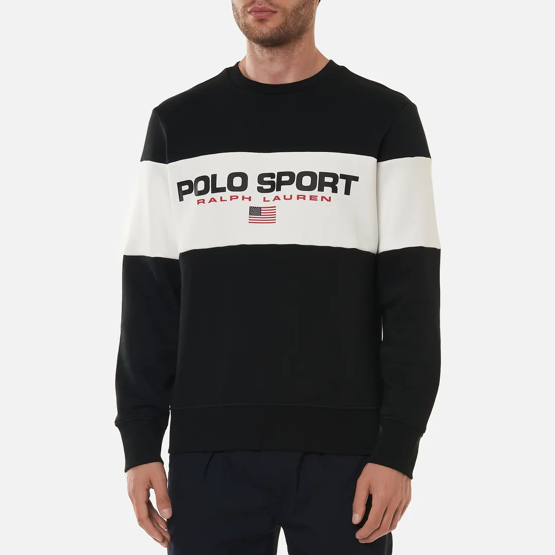 Polo Ralph Lauren Мужская толстовка Polo Sport Colour-Blocked Fleece Crew Neck