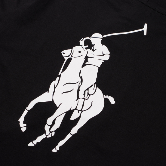 Мужской лонгслив Polo Ralph Lauren Embroidered And Print Logo Hoodie Polo Black