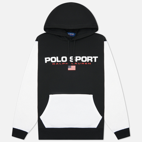 Мужская толстовка Polo Ralph Lauren Polo Sport Fleece Hoodie Polo Black/White