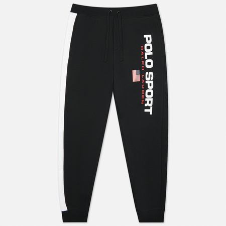 Мужские брюки Polo Ralph Lauren Polo Sport Fleece, цвет чёрный, размер S