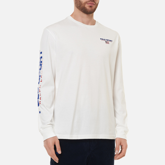 Мужской лонгслив Polo Ralph Lauren Polo Sport Classic Fit White