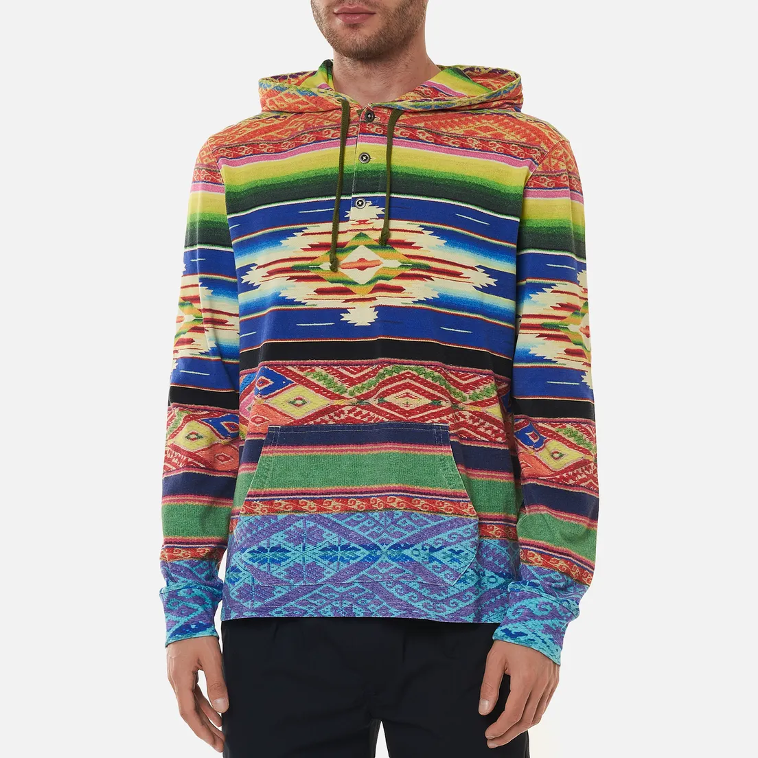 Polo Ralph Lauren Мужская толстовка Serape-Print Mesh Hoodie