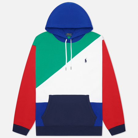 Мужская толстовка Polo Ralph Lauren Color Block Hoodie цвет зелёный размер XL 10430₽