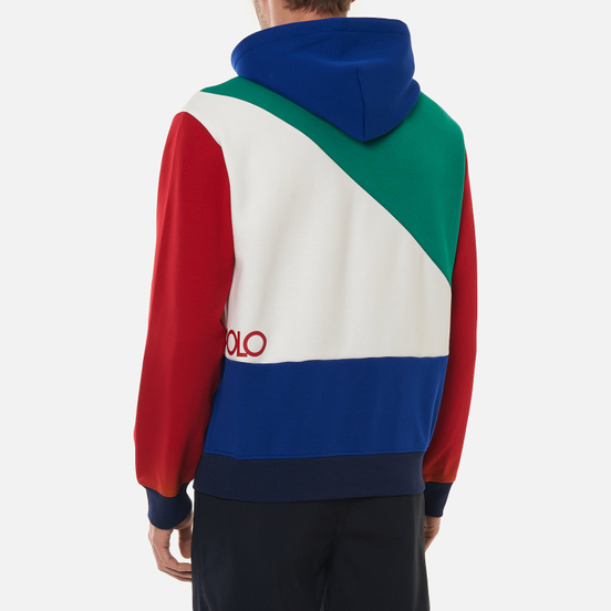 Мужская толстовка Polo Ralph Lauren Color Block Hoodie True Green/Multi