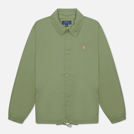 Мужская куртка Polo Ralph Lauren Coach Poplin, цвет зелёный, размер S