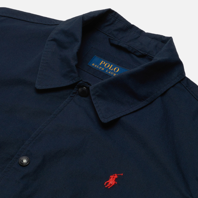 Мужская куртка Polo Ralph Lauren, цвет синий, размер S 710-842968-005 Coach Poplin - фото 2