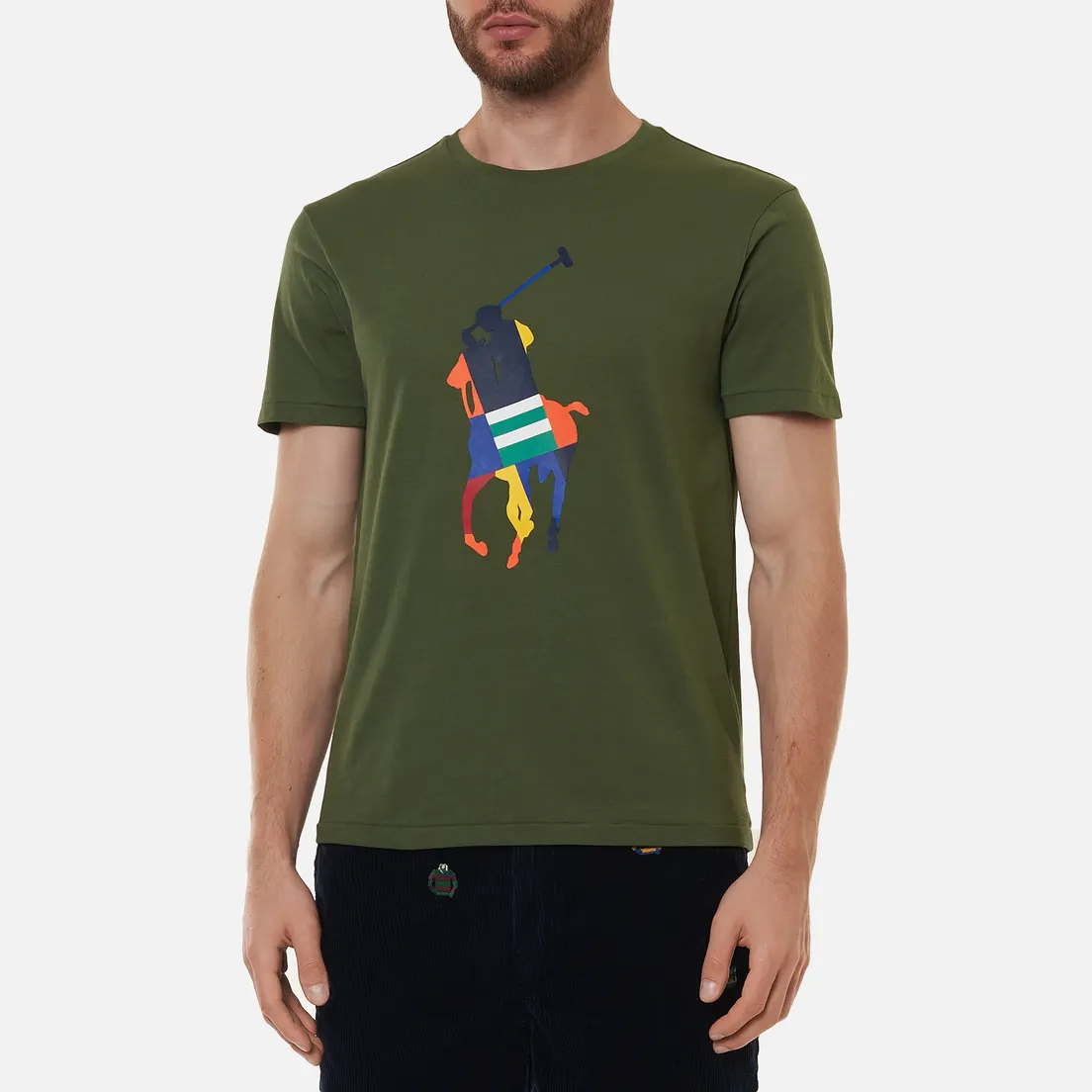 Polo Ralph Lauren Мужская футболка Custom Slim Fit Big Pony