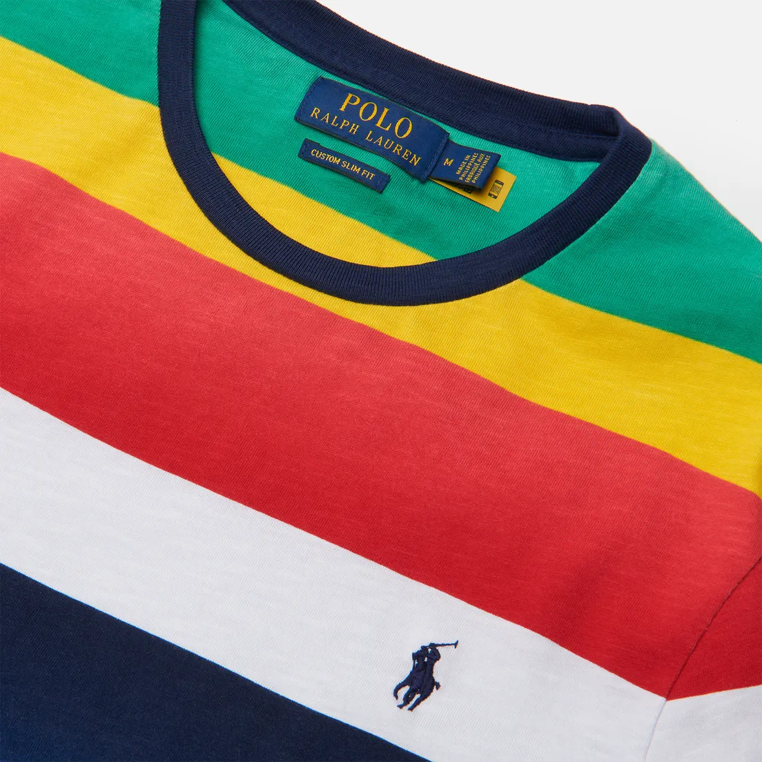 Polo Ralph Lauren Мужская футболка Multicolor Striped Crew Neck
