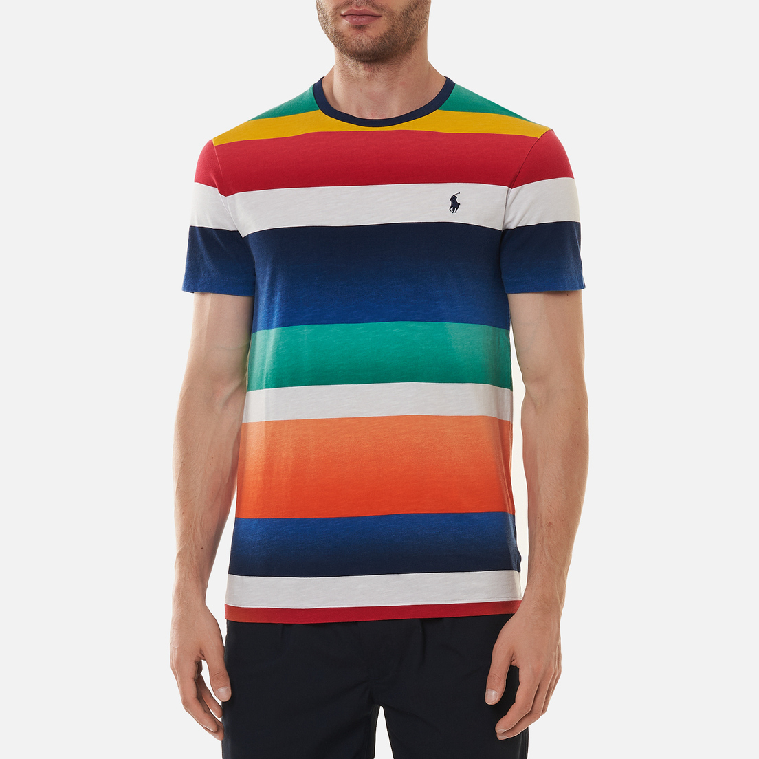 Polo Ralph Lauren Мужская футболка Multicolor Striped Crew Neck