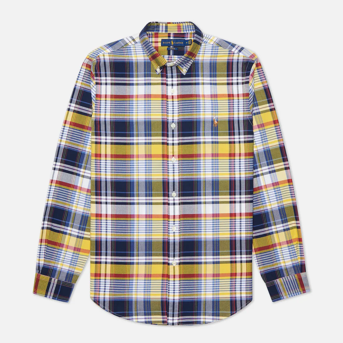 Polo Ralph Lauren Мужская рубашка Custom Fit Plaid Oxford