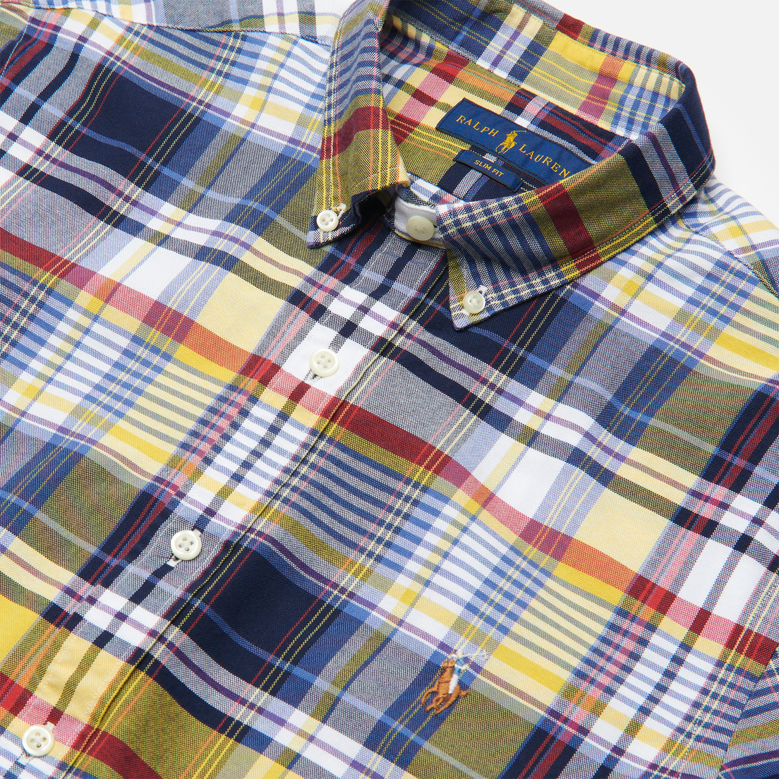 Polo Ralph Lauren Мужская рубашка Custom Fit Plaid Oxford