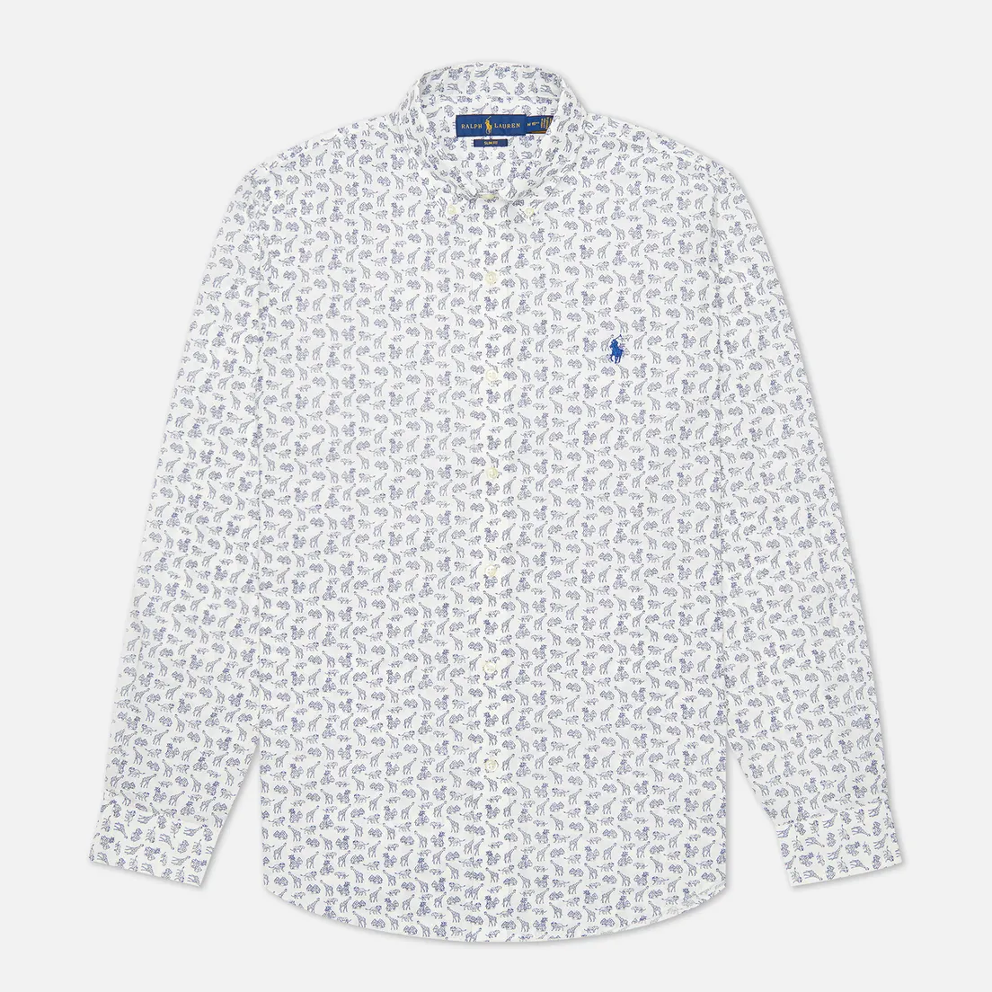 Polo Ralph Lauren Мужская рубашка Slim Fit Poplin African Jungle