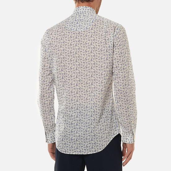 Мужская рубашка Polo Ralph Lauren Slim Fit Poplin African Jungle White/Multi