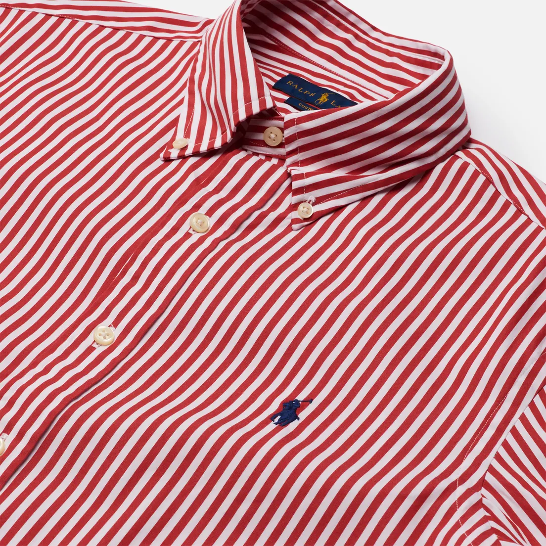 Polo Ralph Lauren Мужская рубашка Custom Fit Button Down Streep
