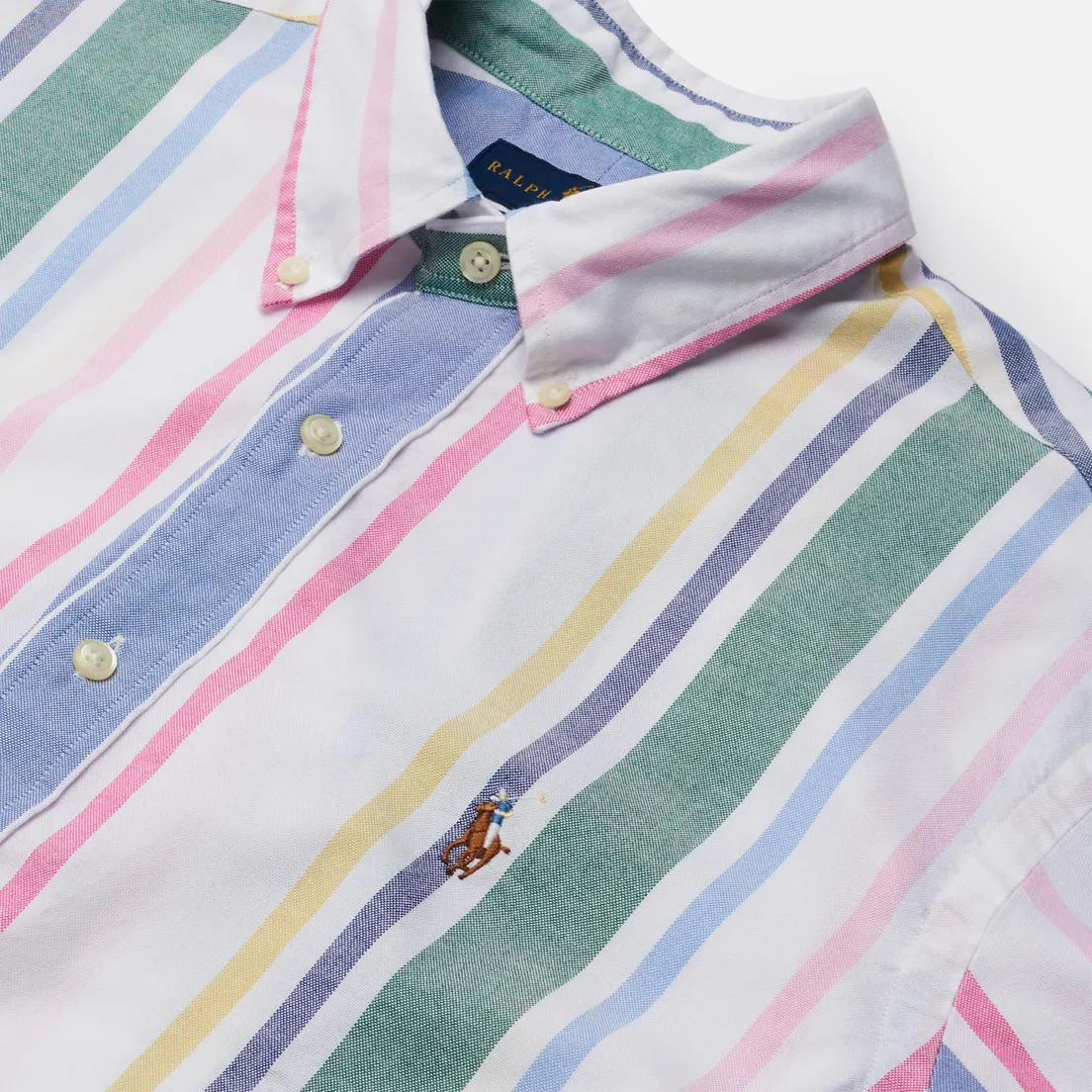 Polo Ralph Lauren Мужская рубашка Custom Fit Striped Oxford