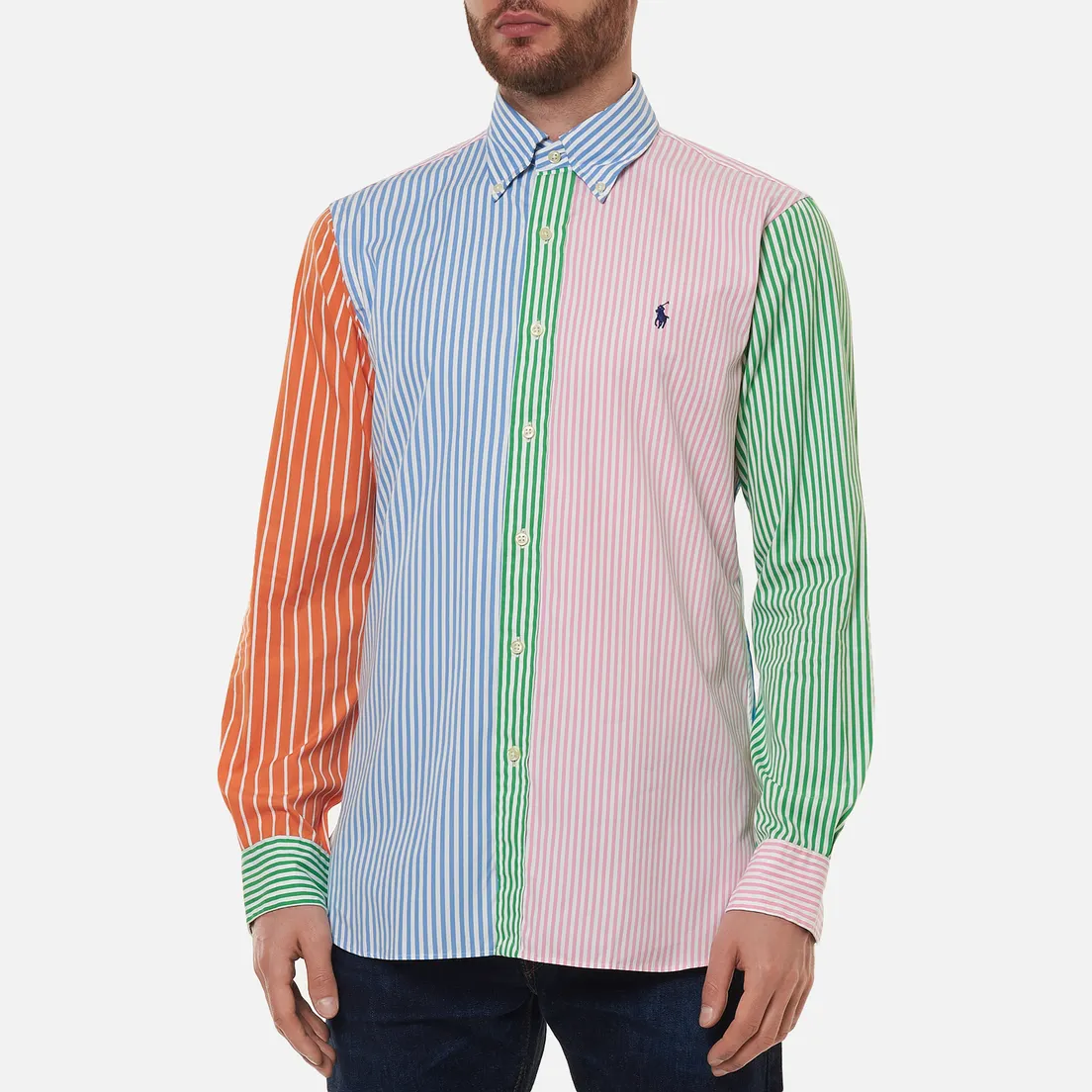 Polo Ralph Lauren Мужская рубашка Custom Fit Multicolor Stripes