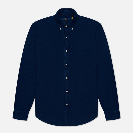 Мужская рубашка Polo Ralph Lauren Custom Fit Classic Oxford Indigo