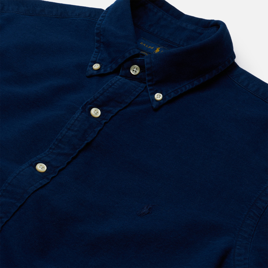 Мужская рубашка Polo Ralph Lauren Custom Fit Classic Oxford Indigo