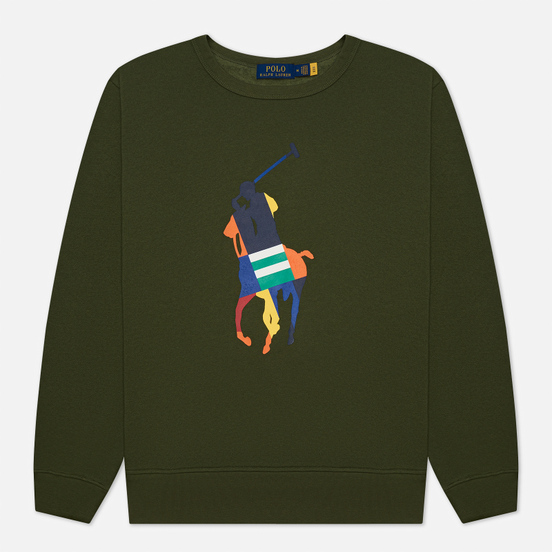 Мужская толстовка Polo Ralph Lauren Multicolour Pony Pony Crew Neck Army