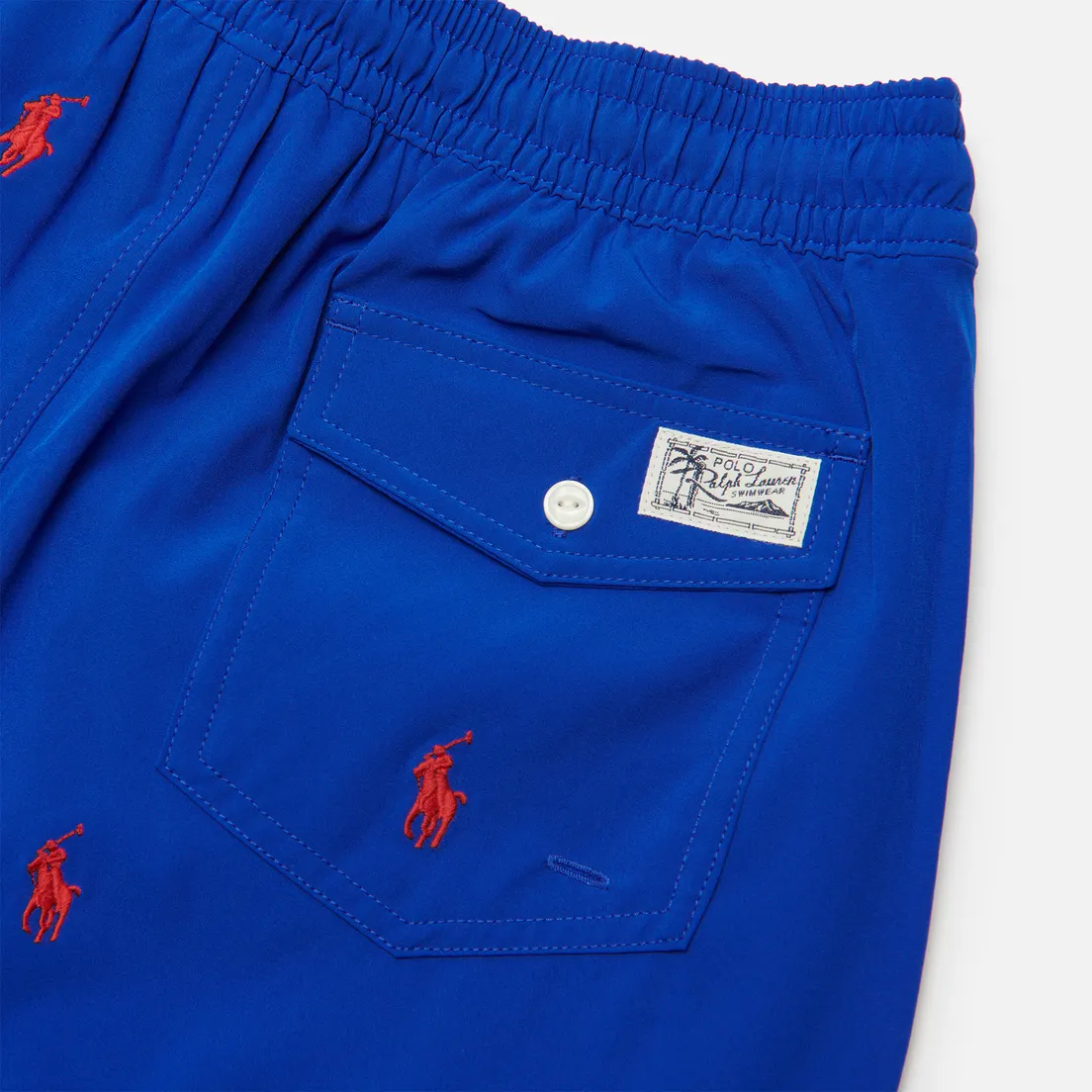 Polo Ralph Lauren Мужские шорты All Over Embroidered Polo Pony Traveler Mid