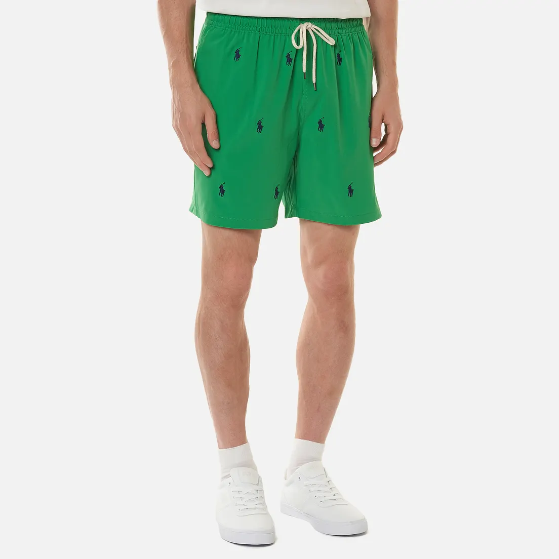 Polo Ralph Lauren Мужские шорты All Over Embroidered Polo Pony Traveler Mid