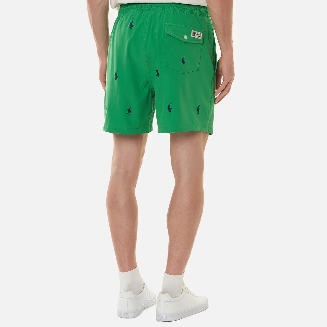 Polo Ralph Lauren Мужские шорты All Over Embroidered Polo Pony Traveler Mid