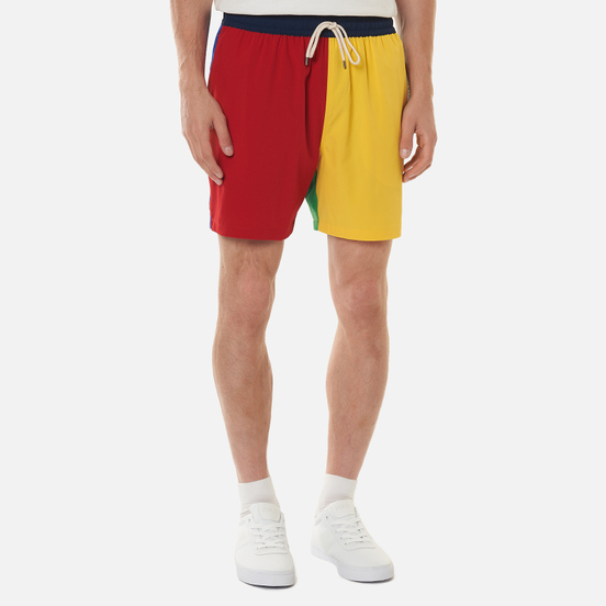 Мужские шорты Polo Ralph Lauren Color Block Traveler Mid Yellow/Multi