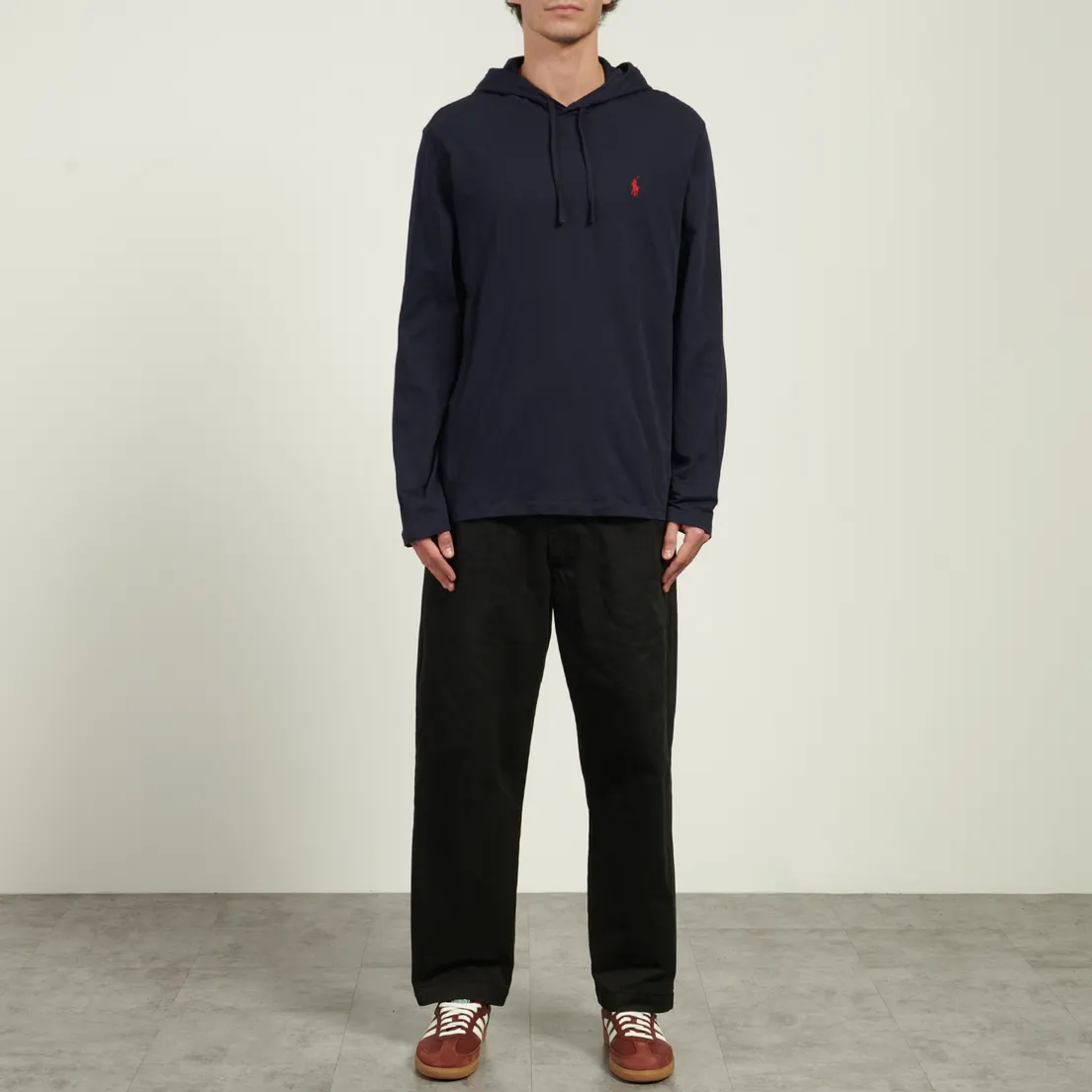 Polo Ralph Lauren Мужской лонгслив Embroidered Logo Hoodie