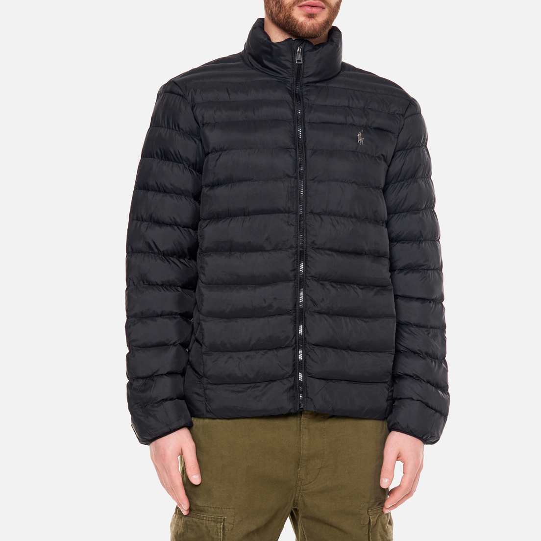 polo ralph lauren mens full zip hooded puffer jacket