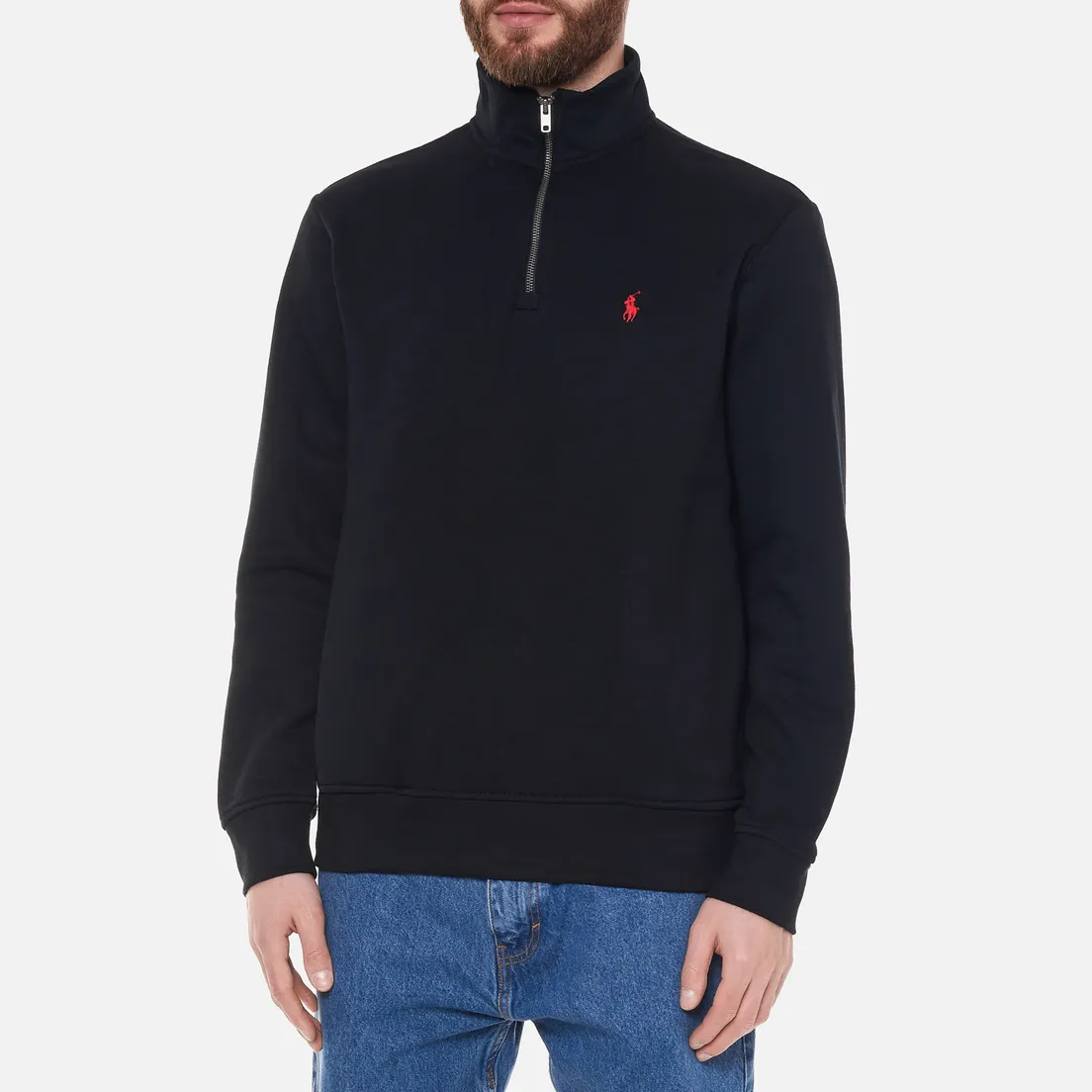 Polo Ralph Lauren Мужская толстовка Half Zip RL Fleece Embroidered Logo