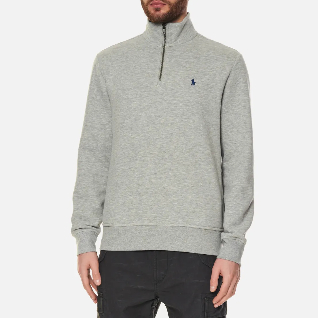 Polo Ralph Lauren Мужская толстовка Half Zip RL Fleece Embroidered Logo