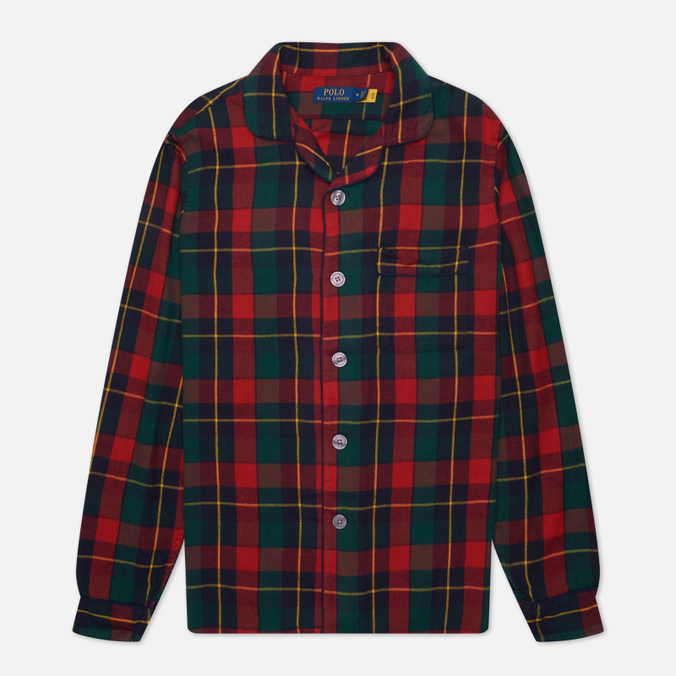 Мужская рубашка Polo Ralph Lauren, цвет красный, размер M 710-849860-002 Classic Fit Pyjama-Style - фото 1